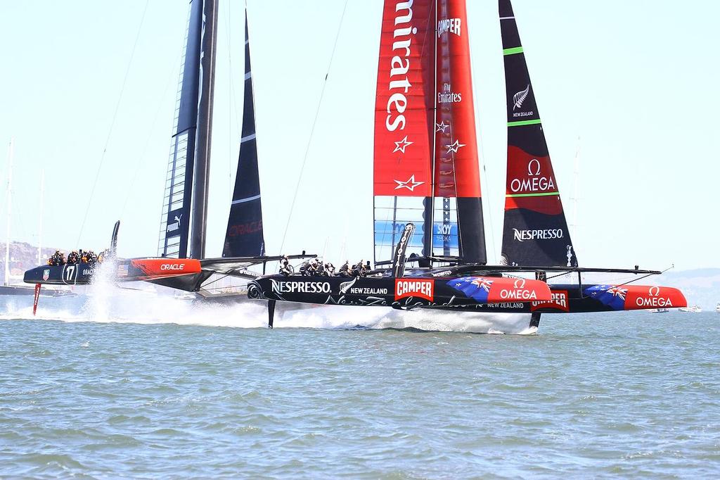 America’s Cup - Day 1,  Oracle Team USA vs Emirates Team NZ - Race 1 © Richard Gladwell www.photosport.co.nz